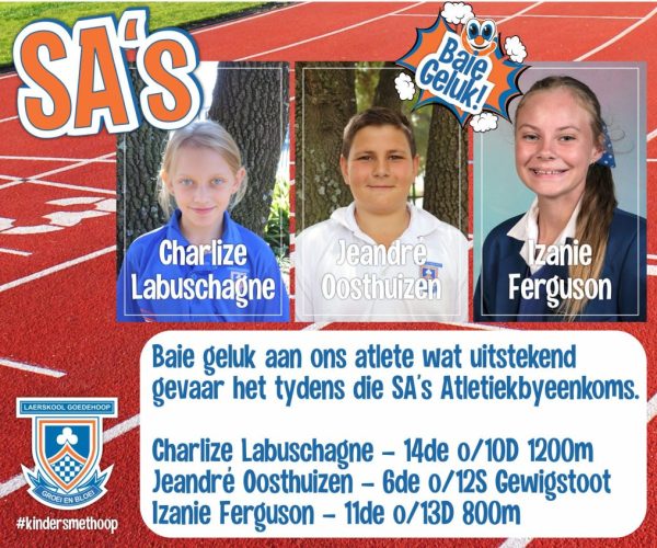 13 Atletiek SA's Geluk
